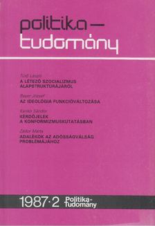 Tomori Lajos - Politika-tudomány 1987/2. [antikvár]