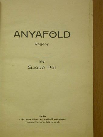 Szabó Pál - Anyaföld [antikvár]