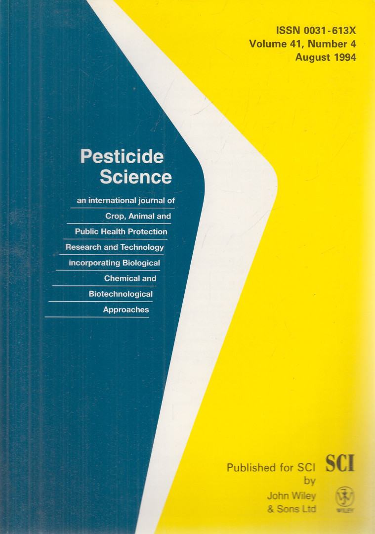 G. T. Brooks, L. G. Copping - Pesticide Science Volume 41, Number 4 August 1994 [antikvár]