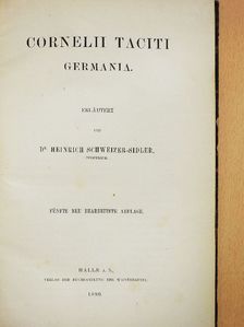 Cornelius Tacitus - Germania [antikvár]