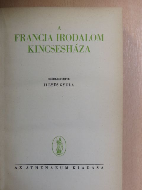 Ábrányi Emil - A francia irodalom kincsesháza [antikvár]