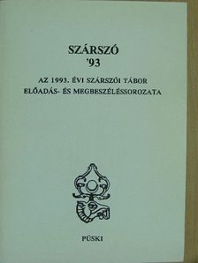 Ágoston András - Szárszó '93 [antikvár]