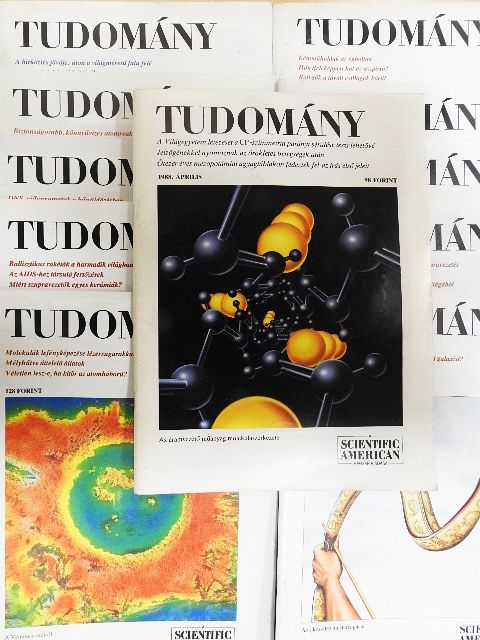 Ahmed H. Zewail - Tudomány 1988., 1990., 1991. (vegyes számok)(11 db) [antikvár]