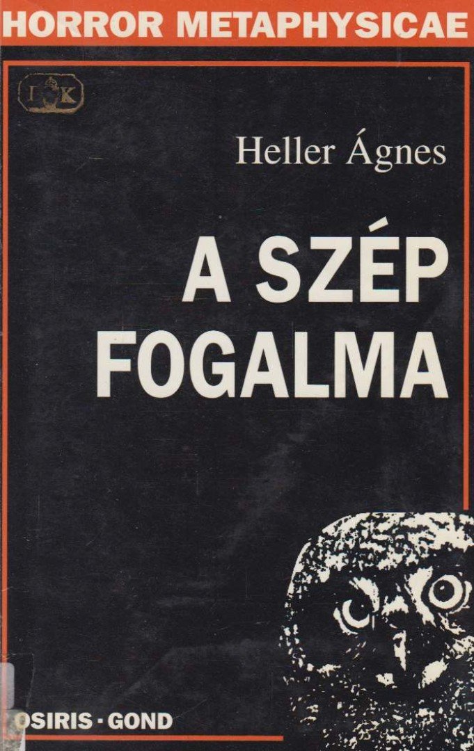 HELLER ÁGNES - A szép fogalma [antikvár]