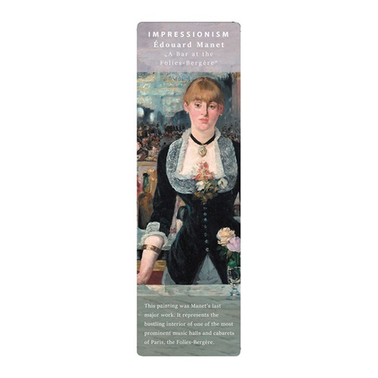 P0130 - 1408 - Könyvjelző Fridolin Impresszionizmus, ´Manet/A Folies-Bergere bárja´