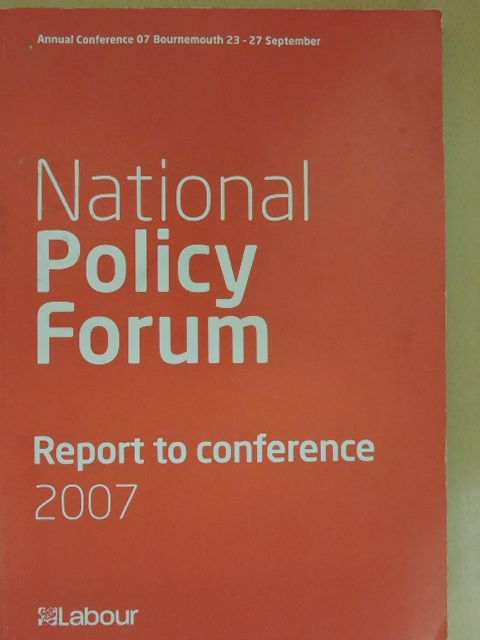 National Policy Forum  [antikvár]