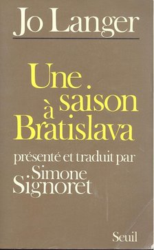 LANGER, JO - Une saison à Bratislava [antikvár]