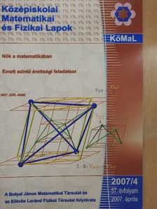 Katz Sándor - Középiskolai Matematikai és Fizikai Lapok 2007. április [antikvár]