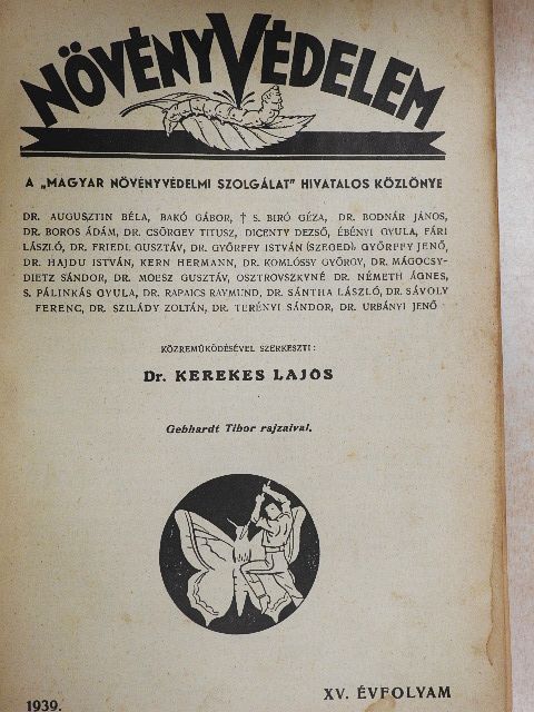 Matós István - Növényvédelem 1939-1940. [antikvár]