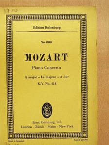 Wolfgang Amadeus Mozart - Concerto A major for Pianoforte and Orchestra [antikvár]