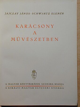 Jajczay János - Karácsony a művészetben [antikvár]