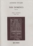ANTONIO VIVALDI - NISI DOMINUS RV 608 PER CANTO E PIANOFORTE (VOCAL SCORE)