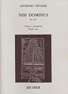 ANTONIO VIVALDI - NISI DOMINUS RV 608 PER CANTO E PIANOFORTE (VOCAL SCORE)
