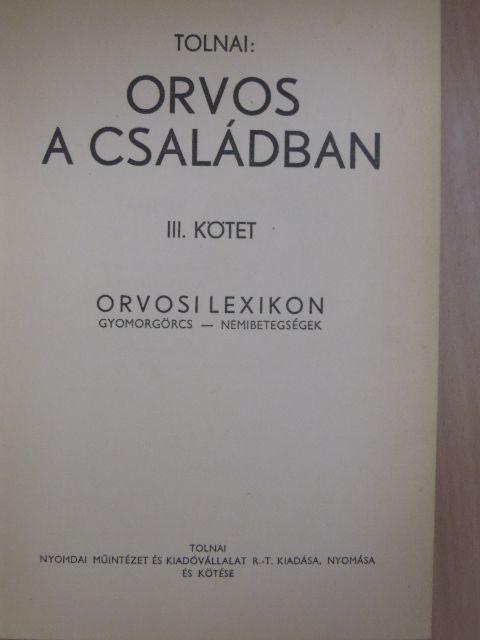 Dr. Ádám Lajos - Orvos a családban III. [antikvár]