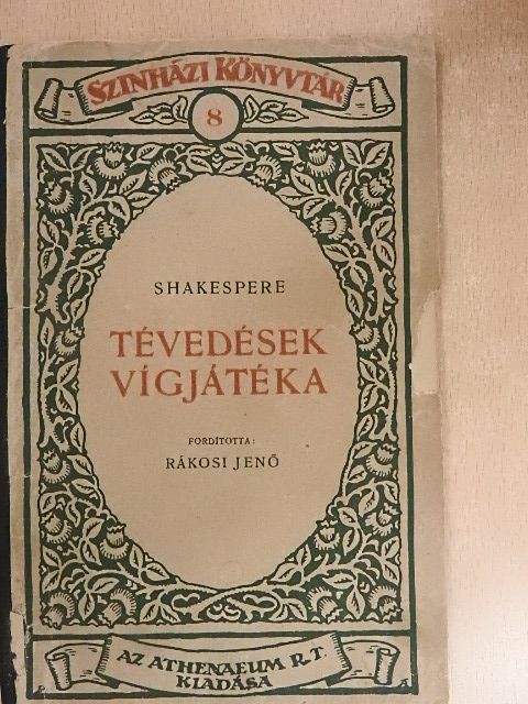 Shakespere - Tévedések vígjátéka [antikvár]
