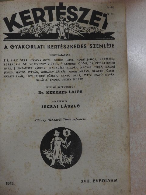 Dr. Kaczián Viktor - Kertészet 1943. január-december/Növényvédelem 1943. január-december/Kertészet 1944. január-június/Növényvédelem 1944. január-június/Növényvédelem és Kertészet 1947. november-december/Növényvédelem és Kertészet 1 [antikvár]