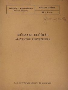 Műszaki előírás állványok tervezésére [antikvár]