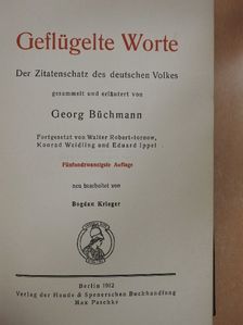 Georg Büchmann - Geflügelte Worte [antikvár]