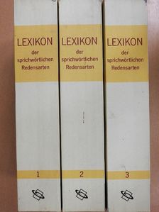 Lutz Röhrich - Lexikon der Sprichwörtlichen Redensarten 1-3. [antikvár]