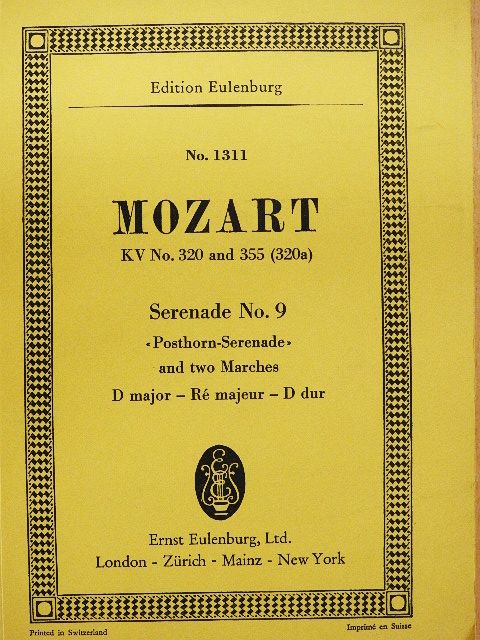 Wolfgang Amadeus Mozart - Serenade No. 9 [antikvár]