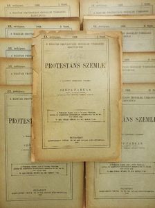 Csiky Lajos - Protestáns Szemle 1908. január-december (rossz állapotú) [antikvár]