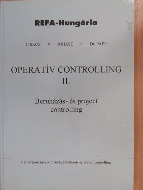 Csikós Istvánné - Operatív controlling II. [antikvár]