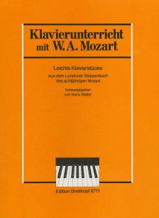 MOZART,W.A - LEICHTE KLAVIERSTÜCKE AUS DEM LONDONER SKIZZENBUCH DES ACHTJAERIGEN MOZART