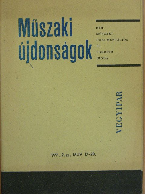 Dr. Hartwig István - Műszaki Újdonságok 1977/2. MUV 17-29 [antikvár]