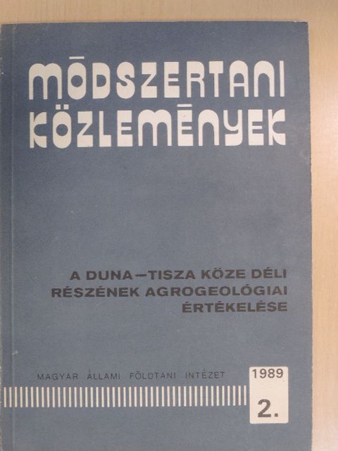 Dr. Zentay Tibor - Módszertani Közlemények 1989/2. [antikvár]