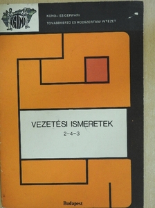 Árvay József - Vezetési ismeretek [antikvár]