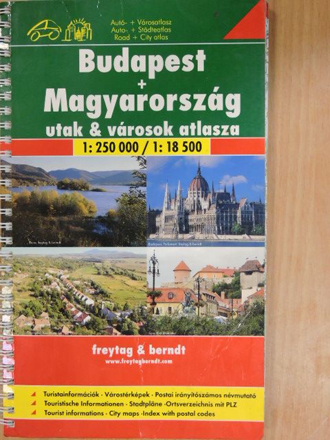Budapest + Magyarország utak & városok atlasza [antikvár]