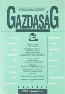 Schweitzer Iván - Gazdaság 2002. tavasz-ősz [antikvár]