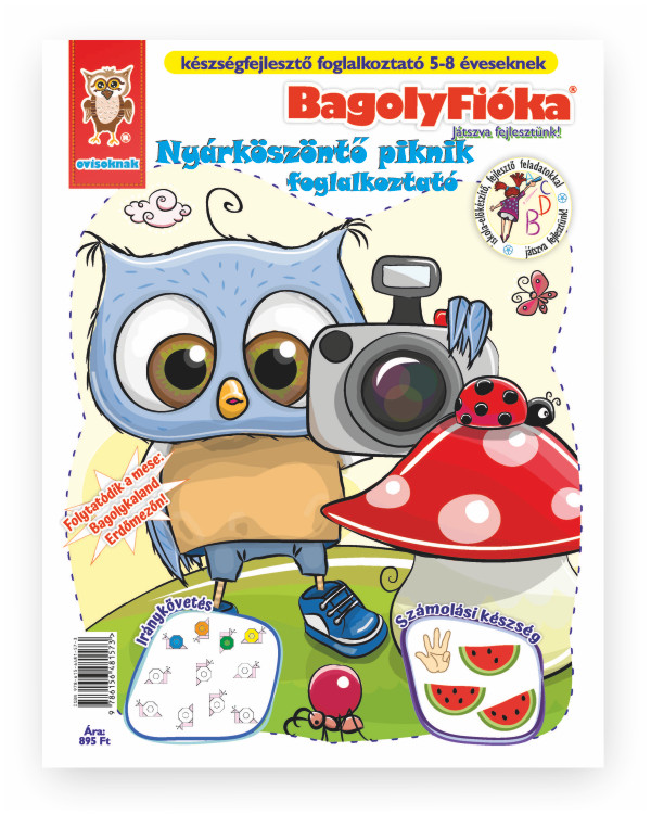 Jánossy Gábor[szerk.]-Jánossy-Kármán Mónika - BagolyFióka kreatív foglalkoztató füzet - Nyárköszöntő piknik