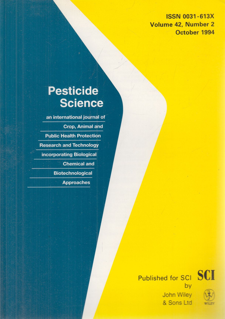 G. T. Brooks, L. G. Copping - Pesticide Science Volume 42, Number 2 October 1994 [antikvár]