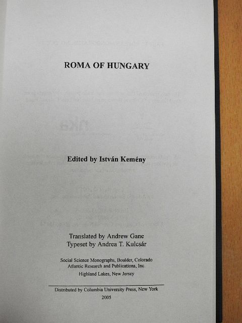 István Kemény - Roma of Hungary [antikvár]