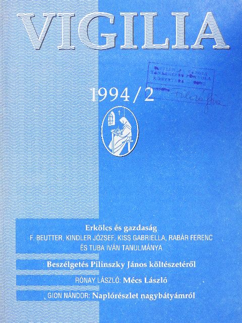 Gion Nándor - Vigilia 1994. február [antikvár]
