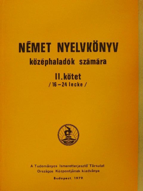 Német nyelvkönyv középhaladók számára II. [antikvár]