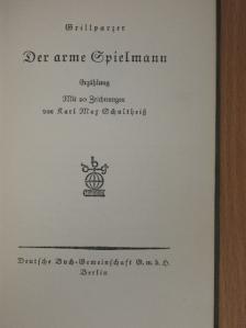 Grillparzer - Der arme Spielmann (gótbetűs) [antikvár]