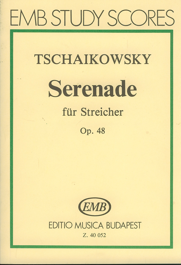 TSCHAIKOWSKY - SERENADE FÜR STREICHER OP.48 KISPARTITÚRA