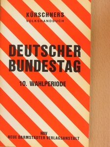 Deutscher Bundestag - 10. Wahlperiode [antikvár]
