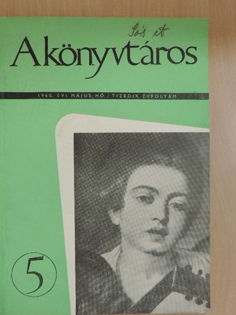 Alain-Fournier - A könyvtáros 1960. május [antikvár]