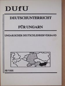 Ágel Vilmos - Deutschunterricht für Ungarn III/1996 [antikvár]