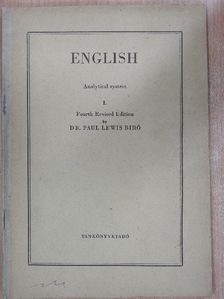 Dr. Bíró Lajos Pál - English I. [antikvár]