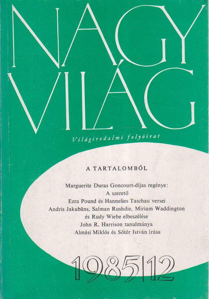 Kéry László (főszerk.) - Nagyvilág 1985/12. [antikvár]