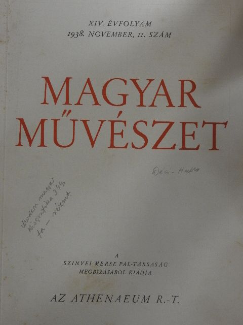 Genthon István - Magyar Művészet 1938/11. [antikvár]