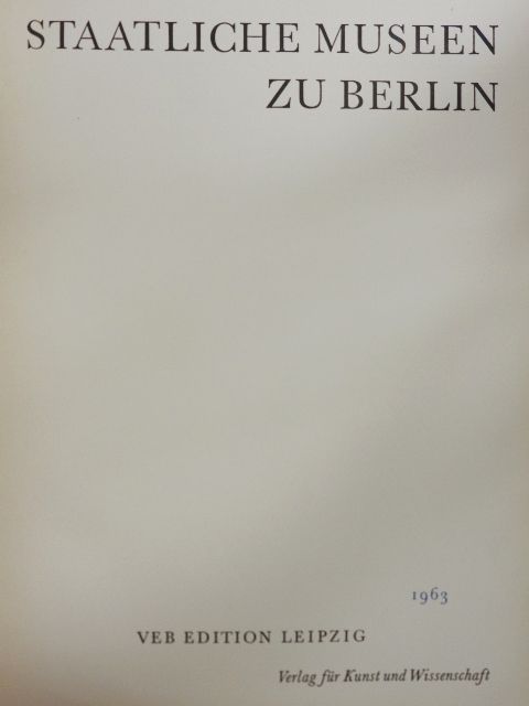 Dr. Elisabeth Rohde - Staatliche Museen zu Berlin [antikvár]