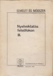 Berényi Pálné - Nyelvoktatás felsőfokon III. [antikvár]
