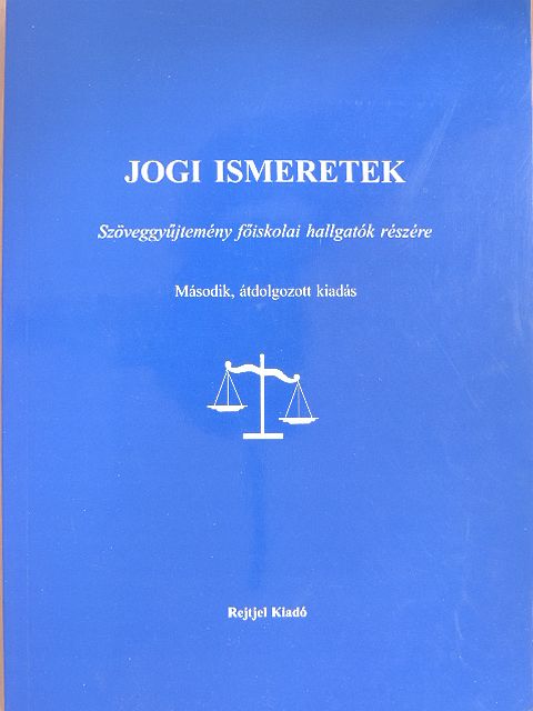Dr. Dános Valér - Jogi ismeretek [antikvár]