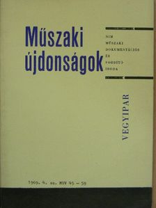 Dr. Hartwig István - Műszaki Újdonságok 1969/4. MUV 45-59 [antikvár]