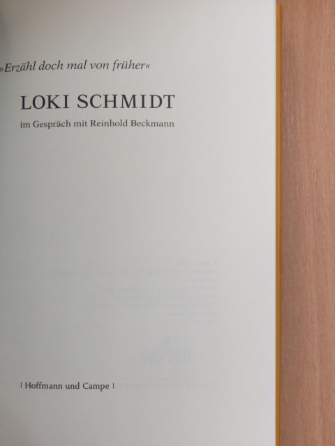 Loki Schmidt [antikvár]